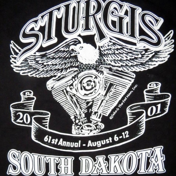 STURGIS 2001 T Shirt XL 61st BLACK HILLS RALLY - Picture 5 of 6